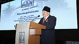 Konya Makine Mühendisleri Odası'ndan emektarlara plaket