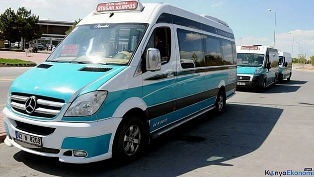 Konya'da minibüs ve okul servis ücretlerine zam!