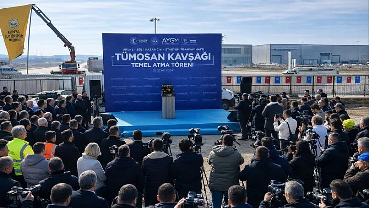 Konya’da ulaşım güçleniyor: TÜMOSAN Kavşağı’nın temeli atıldı